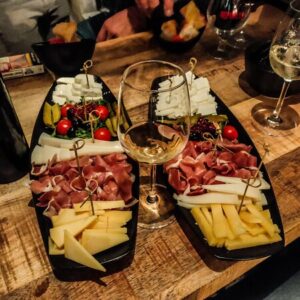 Tasting local cheese and prosciutto and enjoying homemade wines is a perfect Dubrovnik rainy day activity